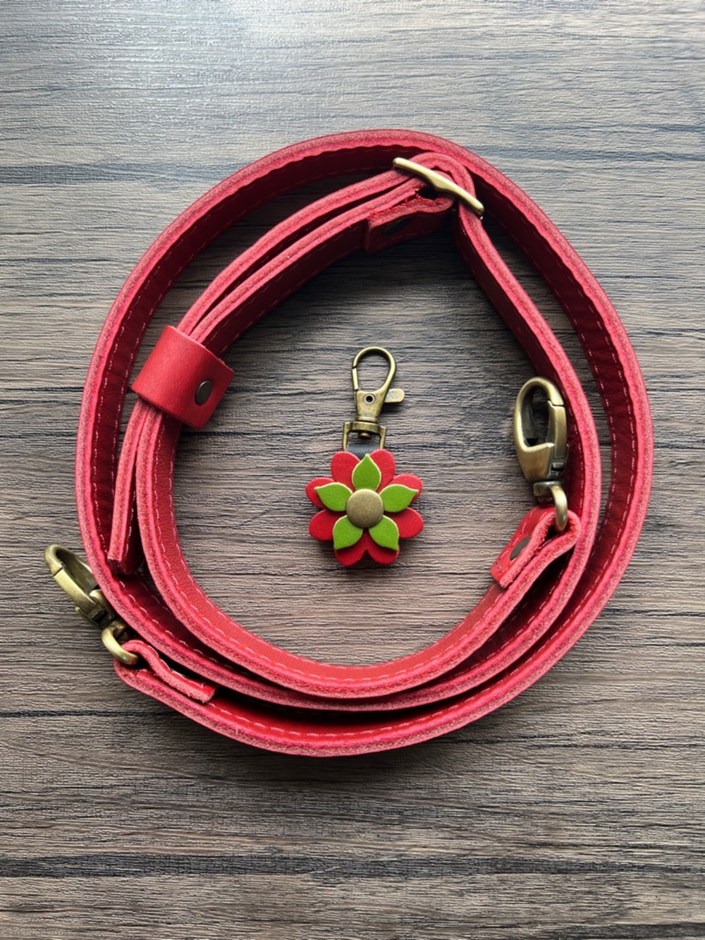 Portland Leather Goods Ruby Crossbody Strap with Handmade Charm! - Picture 11 of 11